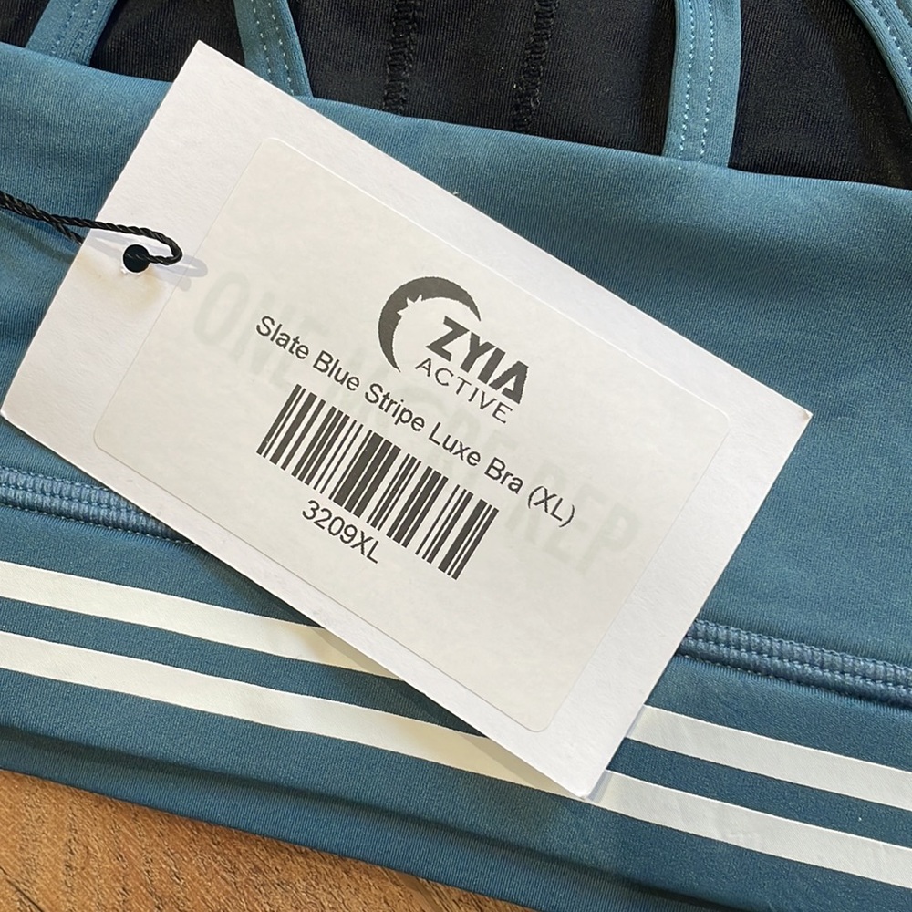 Zyia Active slate blue luxe bra XL - Picture 3 of 4